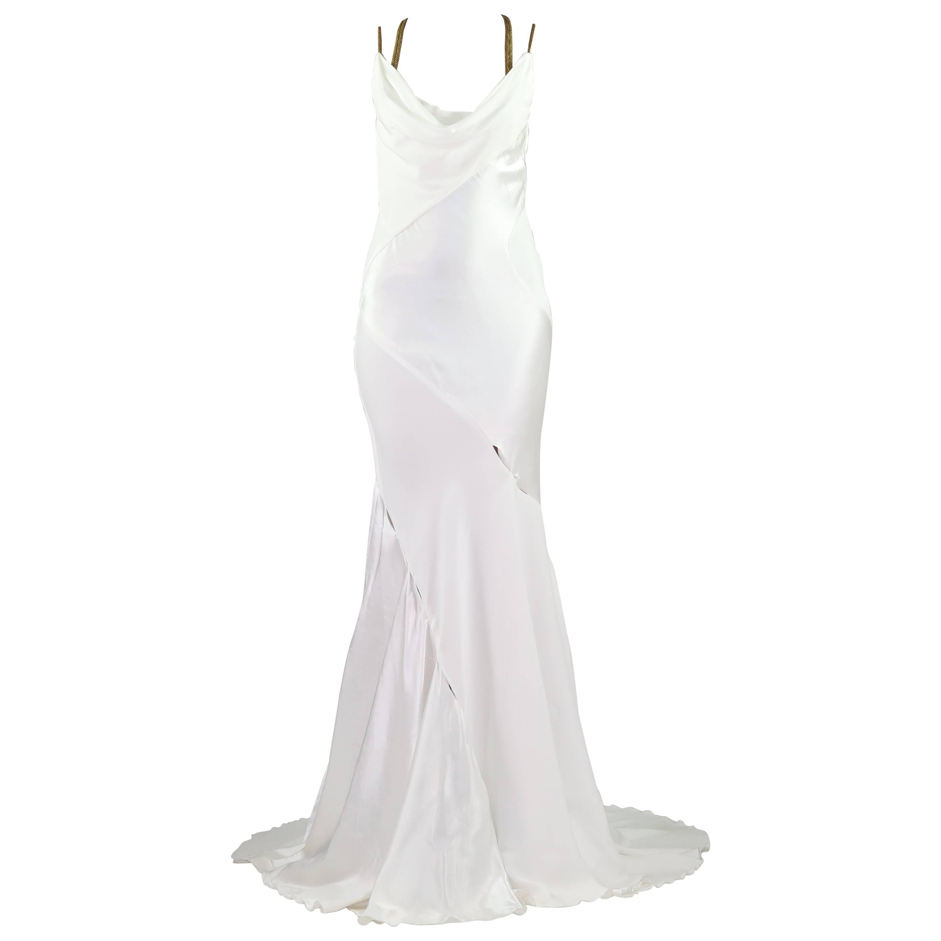 VERSACE WHITE GOWN DRESS ...